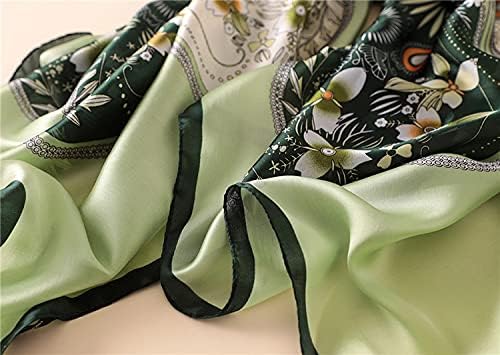 Image of Floral Printed Silk stole | silk Scarf for Women | stylish silk stole for women | Soft Lightweight Stole, Shawl & Neck Wrap | Scarf for Wedding, Party, Travel & Casual Wear