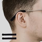 5Pair Eye Glasses Ear Cushions,Soft Knitting Cotton Eyeglass Ear Cushions for Glasses Temple Tips for Eyeglasses,Anti-Slip Elastic Eyeglass Temple Sleeves,Sunglasses Eye Glasses Arm Covers Retainers