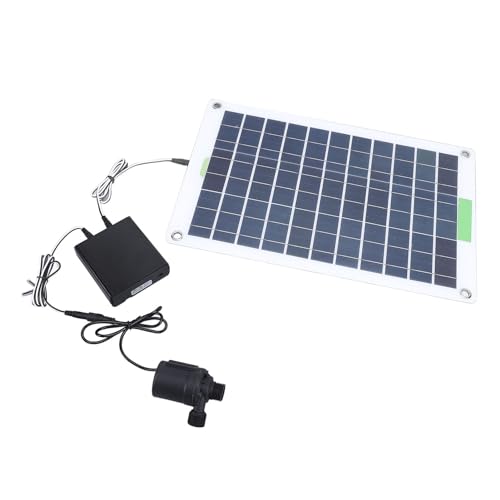 KIT de Bomba de Agua Solar de 100 W, Bomba de Fuente de Agua con Energía Solar, con Caja de Almacenamiento de Energía, para Estanques de Baño de Pájaros, Estanque de Peces de