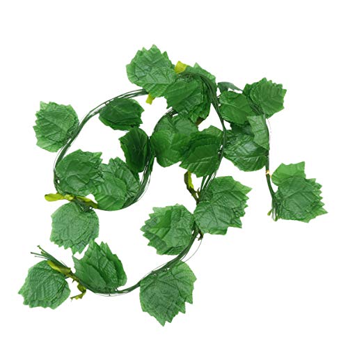 POPETPOP 12 Stuks Grote Blad Wijnstok Decor Planten Wijnstokken Nep Groen Slingers Muur Opknoping Decoratie Voor Huis… - Image 4