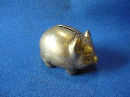 Tirelire cochon en laiton, le cadeau de naissance idéal pour une vie de bonheur