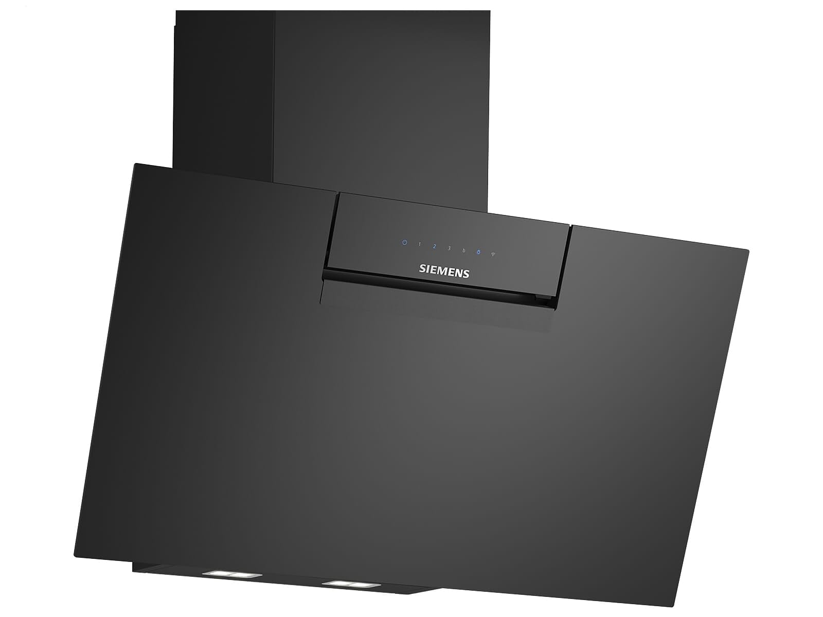 Brandt LC87KFN60 Hotte de Cuisine Noir Inox Montage l'île 3 Vitesesses 768 m³/h 56 dB Mesh Filtre LED
