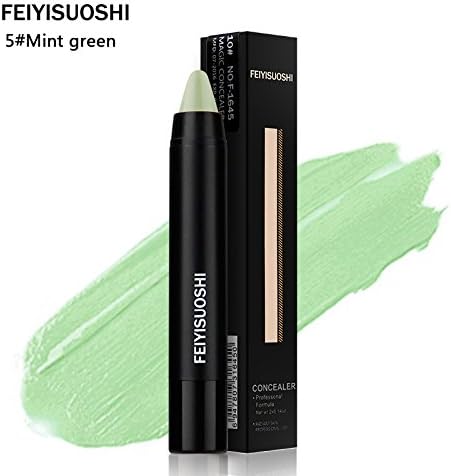 Indexu Automatic Rotation Bronzer Highlighter Stick Contour Concealer Stick Makeup For Women Girl 5#Mint Green
