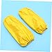 NUOBESTY 2 Pairs Oilproof Oversleeve Cuff Covers with Elastic Fit Kitchen Cleaning Tool for Women and Men Yellow Protective Arm Sleeves for Cooking and Dishwashing