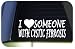 I love someone with Cystic Fibrosis *H956* 8" Sticker decal Cure