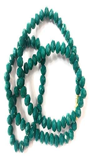 MPK Perfect Chain Crystal Mala stone beads single line chain and mala for women and girls (Size-18Inch) Green color mala (B09PLK91SV) Amazon Price History, Amazon Price Tracker