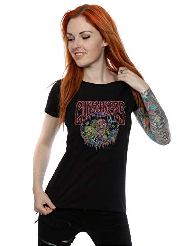 Guns N' Roses Women's Band of Skeletons T-Shirt Large Black