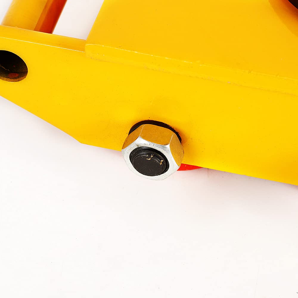 Machinery Mover, Lightakai 8T 17600lbs, ruote a carro armato Heavy Duty, per pattini e mobili, con cappellino girevole a 360 gradi, per applicazioni industriali e commerciali, giallo