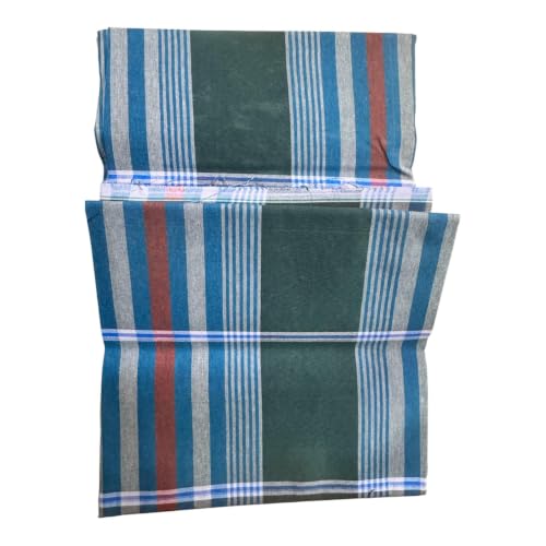 Buy Pure Cotton Lungi For Mens, Blue Check, 2.00 Metres