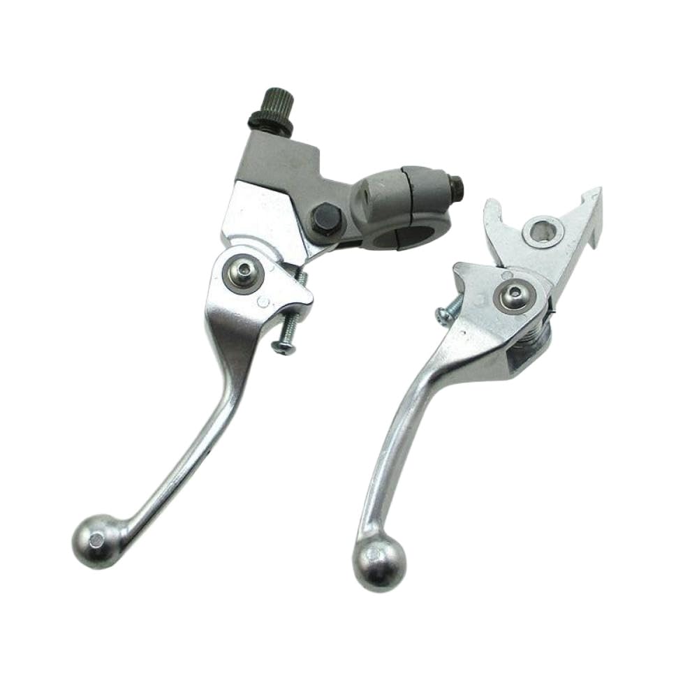 Xesxqcxtv Silver Folding Brake And Clutch Levers Compatible With 50Cc-190Cc Pit Bikes(Silver)