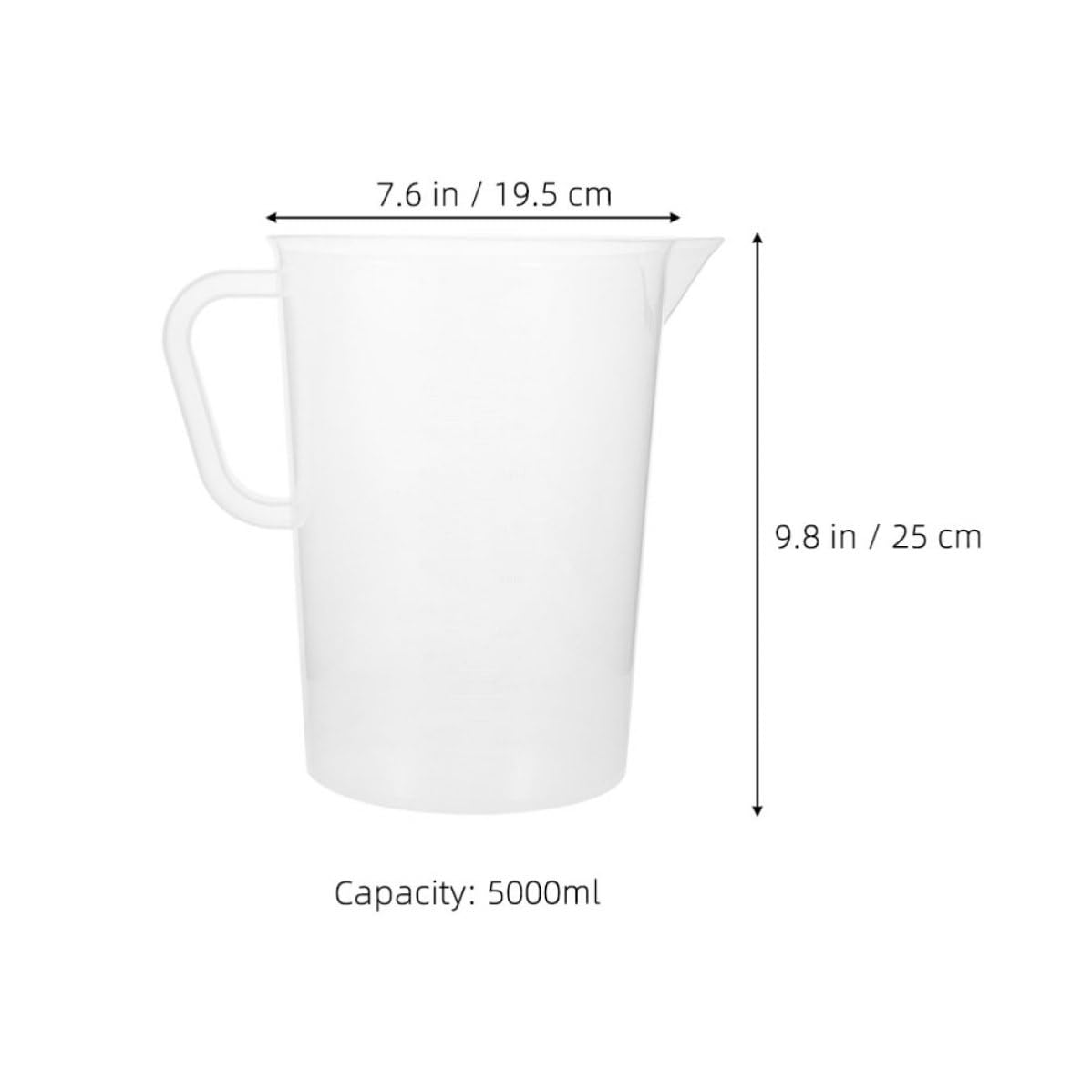 DECHOUS 2piezas Jarras Medidoras Doble Escala Resistentes Altas Temperaturas para Cocina Camping y Uso Científico Diseño Duradero y Fácil de Limpiar