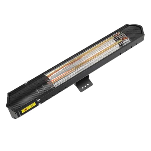 YUJIEE Electric Outdoor Heater, Electric Patio Heater Waterproof Portable Wall Ceiling Infrared Patio Heater with Remote Control, Hanging Patio Heater for Home Backyard Office (US Plug)