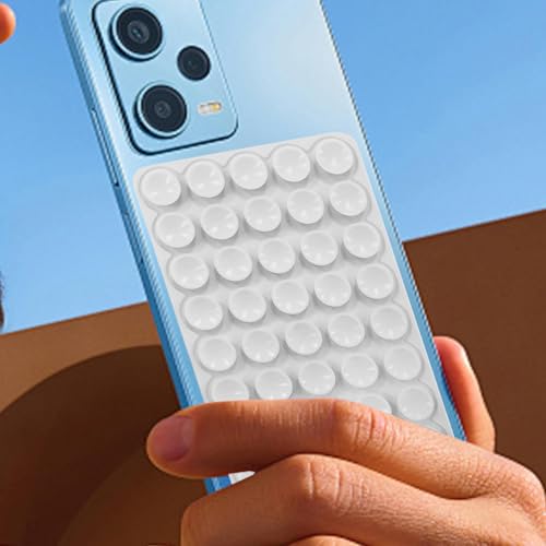 Agarre de succión para teléfono, Soporte Adhesivo, celda de de 80 Granos de 3.1 x 3.94 Pulgadas, Agarre Trasero móvil para Fotos, Videos y transmisión en, Accesorio portátil para - imagen 2