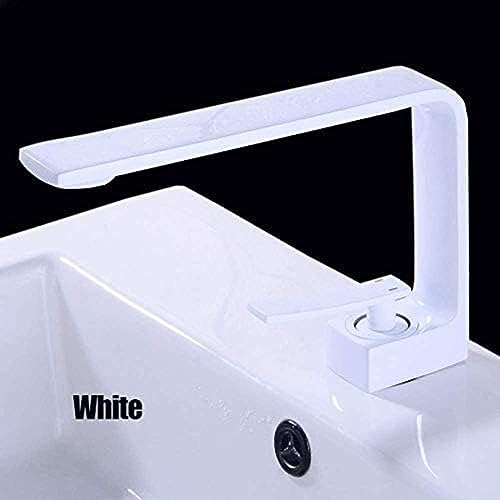 Grifo de lavabo de latón con grifería mezcladora monomando sobre encimera