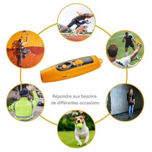Sifflet électronique rechargeable USB à volume réglable pour entraîneur - 4