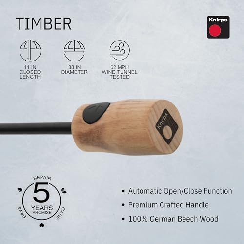 Knirps Timber duomatic parapluie automatique résistant vent - 2