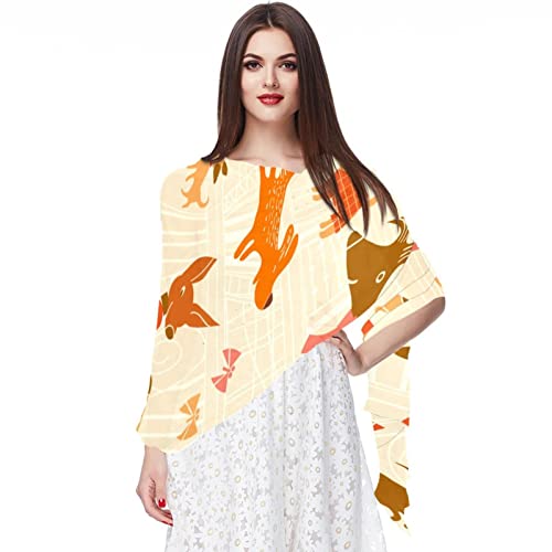 Foulard en mousseline de soie pour la plage et les soirées d'été