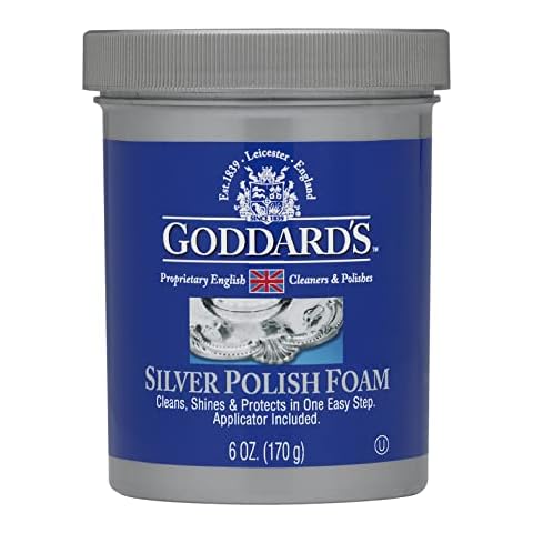 Goddards silver polish Long Shine Silver Foam Tarnish Remover 6oz 170g Cover