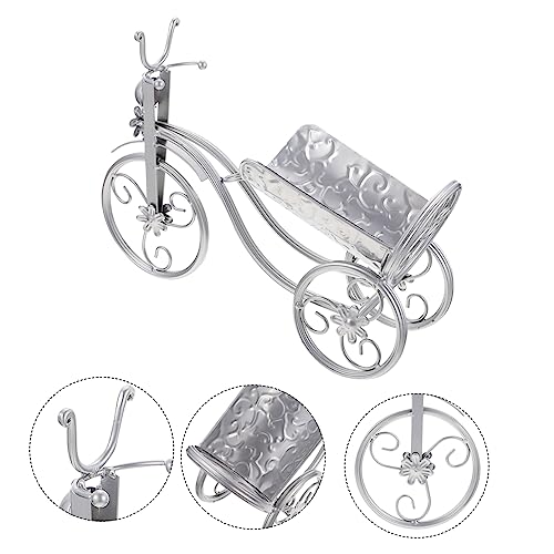 Casier à vin forme de vélo pour éviter les bouteilles instables - 3