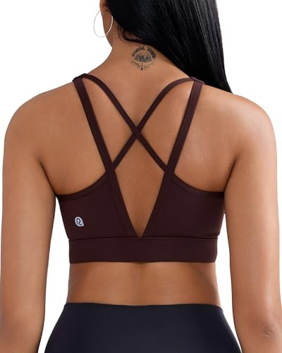 Image of RUNNING GIRL High Impact Sports Bras for Women, High Support Running Sports Bra Moulded Cup Strappy Sports Bras