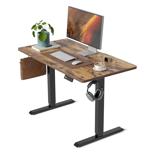FEZIBO Electric Standing Desk 100 X 60 cm Heigh Adjustable Standing desk, Ergonomic Home Office Desk...