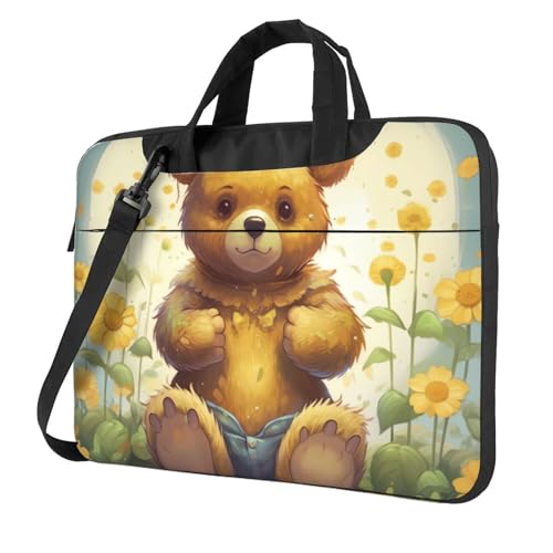 Sac à bandoulière pour ordinateur étanche et anti-choc motif floral