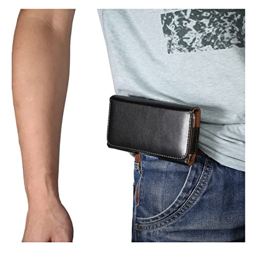 Holster Xiaomi Redmi Note 11Se étui cuir clip ceinture coque 360 noir - 7