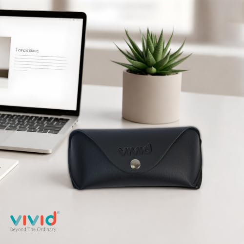 Image of VIVID Unisex Specs Snap Button Eyewear Dabbi Faux Leather Soft Case Cover