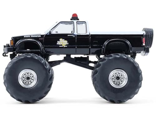1990 S 15 Monster Truck Negro y Blanco 1/64 miniatura 2