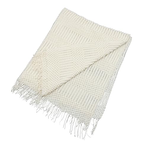 Couverture tissée CHILDWEET : plaid canapé haut de gamme en fausse fourrure
