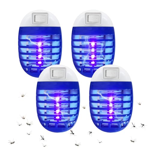 Lampada Antizanzare Elettrica, 4 Pezzi con UV