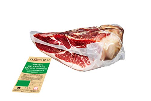 aBeiou. 1KG JAMON IBERICO DE CEBO DE CAMPO DESHUESADO al vacío. Curado +30 meses en Guijuelo (Salamanca). Certificado garantía Hycer.