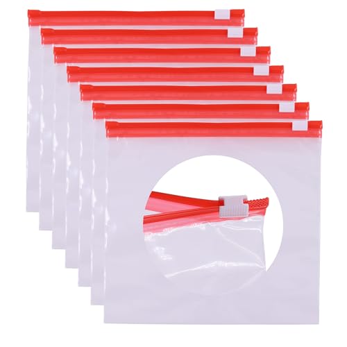 DIY-24H Pack of 50 | Various Sizes Available | Thickness: 70 µm | Freezer Bags with Sliding Closure Zipper Slider Storage Bags for Meat Fruit and Vegetables etc. (400 x 400 mm)