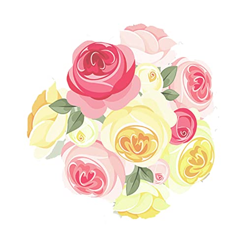 Image of Pretty UR Tea Party Theme Paper Cutouts for Birthday Decoration, Pink Party Supplies Decor - 10 Pieces