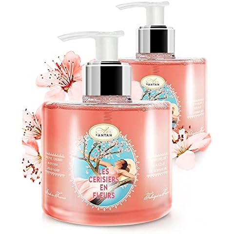 Set de 2 Jabones de Manos Liquido con Flor de Cerezo y Aceites Vegetales de Coco y Oliva de Un Air d'Antan Cover