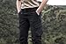 LAPG Women's Uniform Tactical Pants, Elastic Waistband Cargo Pants, Training Pants, Durable Work Pants for Women, Black, Size 6, Regular
