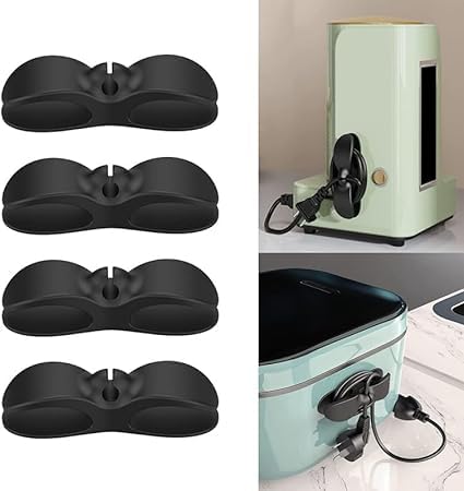 13 Soeme Silicone Cable Management Clips, Large Cable Organizers Wire Clips Cord Holder for TV, PC, Laptop with Secure Cable Management Solution