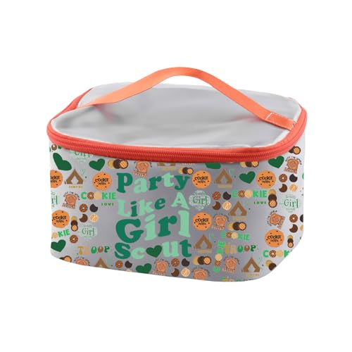 PXTIDY Cookie Dealer Makeup Bag Sco-t Gift Party Like a Sco-t Cosmetic Case Bag Leader Gift