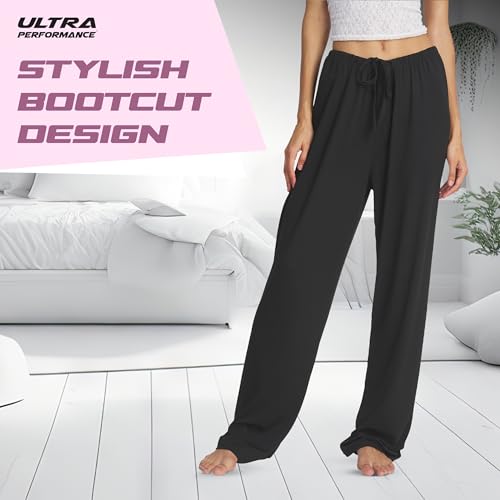 Ultra Performance Womens Pajama PJ Pants 3 Pack Lounge Bottoms Pajamas for Women (Avail in Plus Sizes)3