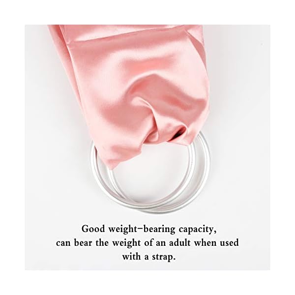 Jubaopen 4 Stück Baby Sling Ringe Trageschlaufen Ringe Baumwolle Wrap Aluminium Ringe Tragegurt für Verwendung Mit… – Bild 5