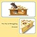Rat Bed Small Animal Multi-Hole Hideout House-Warm Comfy Safe Playhouse with Ventilation, Fun Escape Tunnels, Cute Small Rodent Shelter. Small Animal Yellow Felt Hiding Space