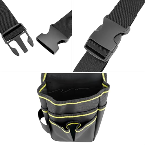 QWORK® Electrician Tool Pouch, 600D Oxford Fabric Tools Organizer, 15 Pocket Tool Pouch with Adjustable Nylon Belt 4 QWORK® Electrician Tool Pouch, 600D Oxford Fabric Tools Organizer, 15 Pocket Tool Pouch with Adjustable Nylon Belt - Image 4