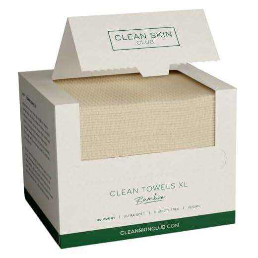 Clean Skin Club Bamboo Viscose Clean Towels® XL 100% USDA Biobased Face Towel, Disposable Face Towelette, Makeup Remover Dry Wipes, Ultra Soft, 50 Ct, 1 Pack
