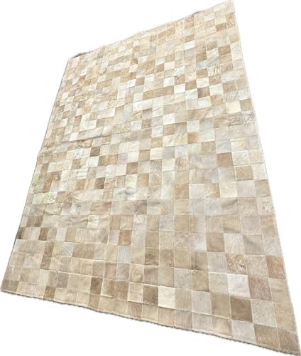 Tapete de Couro Legítimo para sala 2,00 x 2,50m Bege(Bege)