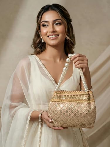 Image of Adiva Potli Handbags For Women | Potli Bags For Ladies For Wedding | Potli Bags For Women | Wedding Bags For Woman | Batwa Potlis Hand Bag | Designer Potli Bag For Ladies For Marriage