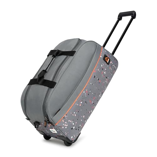 uppercase Terra 52 Polyester Duffle Trolley Bag| Quick Front Pock...