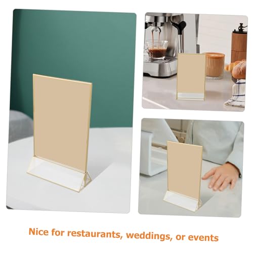 Présentoirs à menus acrylique transparent support de table double face - 3