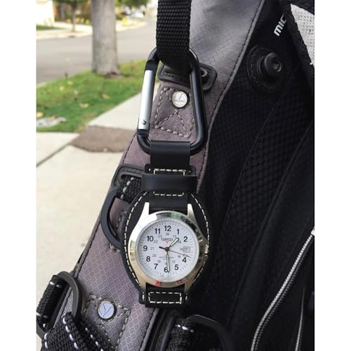 Image of Dakota Leather Clip Watch, Military Dial, Waterproof