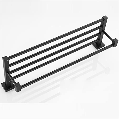 Rails de serviette CRODY de 40 cm en aluminium mat pour salle de bain - 6