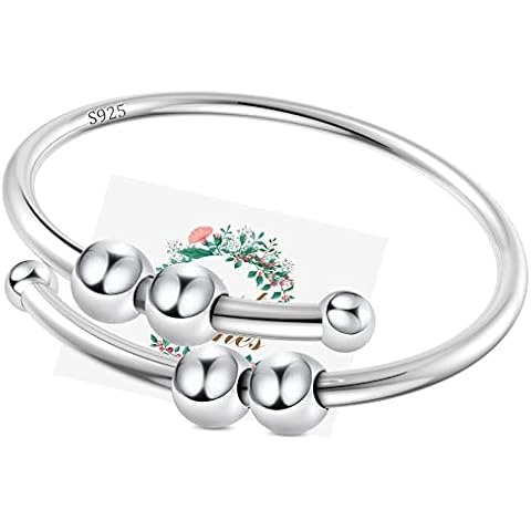 Anxiety Ring Fidget Ring Silver Rings for Women Anxiety Rings for Women Daughter Fidget Rings for Anxiety Women Spinner Rings Thumb Rings for Women Anxiety Rings Women Gifts for Christmas Cover
